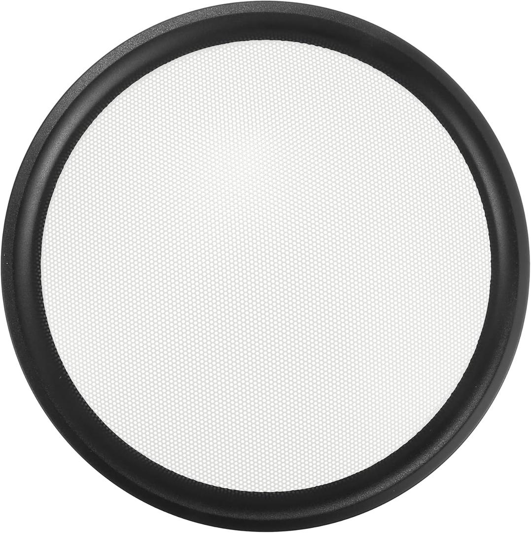 ACROPIX Universal 10" Car Speaker Grills Cover Mesh Round 10 Inch Audio Speaker Subwoofer Guard Protector Case Iron Black White - Pack of 1