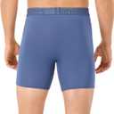 Hanes Men's Underwear, SuperSoft Viscose from Bamboo, 3-Pack, Sexy Men's Underwear, Short or Regular- Leg Boxer Briefs (Medium, Grey/Green/Navy)