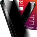 ZAGG Glass Elite Privacy 360 Screen Protector for iPhone 16 Pro Max  4-Way Privacy, Ultra-Strong Tempered Glass, 5X Stronger, Smudge-Resistant, Easy Install, Recycled Content