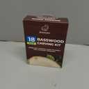 BeaverCraft Basswood Carving Blocks BW18 pcs Whittling Wood for Crafts - Soft Carving Wood - Basswood Kit 2 Different Sizes - Unfinished Wooden Blocks for Carvers