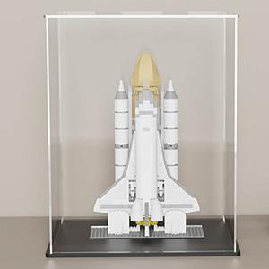 SVENJBB Acrylic Display Case, 9x9x13 Inch Cube Acrylic Boxes for Display, Clear Display Cases with Matte Black Base and Lid for Collectibles and Figures