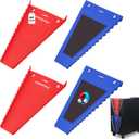 4-Pack Magnetic Wrench Organizer, 64-Slot Premium Wrench Rack Holder Tool Trays for Toolboxes Drawer Storage, SAE (1/4" - 1-1/16") & Metric (6mm - 24mm)