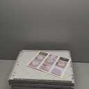 SNSLXH 5 Pack Stackable Closet Storage Basket, Multifunctional & Foldable Closet Organizer for Bathroom Kitchen Laundry Room Wardrobe Storage, Space-Saving Clothes Storage Drawer Organizer, White