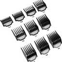 Professional for Wahl Clipper Guards Set, 10 Pcs Coded Cutting Guides #3170-400- 1/16 to 1 Compatible with All Wahl Clippers (Black)