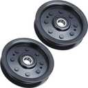 GELASKA 2 Pack 132-4718 Pulley Replaces eXmark 1-603843 Flat Idler Pulley, Toro 116-3626, 132-7543, E603843 for Toro Z147, Z153, Z149 Z150 X4850 X5450 Xs5450 Xs4850 Zx5400 Zx4800 Zx4820 Zx5420 Mowers