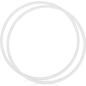 2 Pcs Toy Hoop Exercise Hoop Detachable Adjustable Plastic Toy Ring Playground Equipment for School Colored Circles Exercise Ring for Teens Dog Agility Equipment(White,23 Inch)