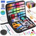 MAQUITA Sewing Kit, 213 Pcs Premium Sewing Supplies, 38 Thread Spools, Suitable for Traveller, Adults, Kids, Beginner, Emergency, DIY