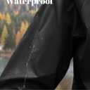 PITINAN Lightweight Rain Jacket Women Packable Wind Breaker Light Rain Jacket Women Waterproof Travel Raincoat (Black, S)