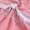 Genovega 6 Packs Oversized Turkish Beach Towels Set Bulk 74"x38" Extra Large Quick Dry Sand Free Light Swim Bath Camping Pool Towel Travel Blanket Essentials Cruise Accessories Adult Vacation Stuff