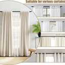 "Black Wrap Around Industrial Curtain Rod, 32-48 Inches Adjustable, 1-Inch Diameter, Black - Indoor and Outdoor Use"