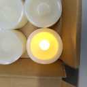 CANDLE IDEA 24 PCS LED Flameless Flickering Plastic Tealight Votive Candle Bulk Battery Operated/Electric Flicker Small Tea Lights Bright Fake Candles for Halloween Christmas Lantern Decorations