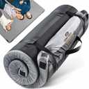3 Inch GAIALOOP Thick Memory Foam Camping Mattress Sleeping Pad [Car/Tent/Cot] Glamping Portable Floor Mat Roll Up Futon Mattress for Guests Sleepover (Queen:80*60*4", Space Gray)