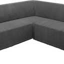 ALIECOM Corner Sectional Couch Covers L Shape Sofa Cover with Tassel Chenille Soft Thick U Shaped Sectional Slipcovers Washable Furniture Protector for Pets Dogs Cats (Dark Grey, 91x275 Inch)