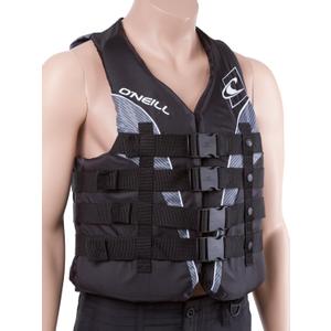 O'Neill Men's Superlite USCG Life Vest (4X-Large, Black/Black/Smoke:White)