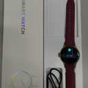 Smart Watch for Women,1.57inch AMOLED Touchscreen Fitness Watch for iPhone & Android,Heart Rate/Sp02/Sleep Monitor,110+ Sport Modes IP68 Waterproof Bluetooth Calls,2 Bands (Purple, 1.57)