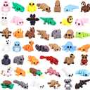 45 pcs Animal Figurines, 3D Printed Animals, Articulated Goodie Bag Stuffers, Party Favors, Classroom Rewards, Students Carnival Prizes, Office Desk Pets, Gift for Boys and Girls