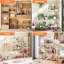 HOYOJA Clear Acrylic Display Case, Large Stackable Storage Bins Magnetic Attraction Lids, 1 Pack Acrylic Box Showcase for Collectibles, Figures, Cosmetic, Purse, Handbag, Wallet, 10.7x8.6x14.2 inch