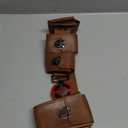 Adult Men Wade Costume Belt with Pouches Bag Brown Leather Adjustable Waist Belts Halloween Cosplay Props (Large)