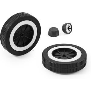 65930 Replacement Wheels 6" for Weber Kettle Grill Parts 65436 Weber Charcoal Grill 18 22 Kettle Wheels with Hub Caps One-Touch Retainer Cover 741001 Jumbo Joe Comp BBQ Replacement Parts 6 Inch