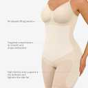 FeelinGirl Shapewear Tummy Control Seamless Bodysuit Hip Enhancer Body Shaper for Women