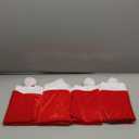 RJVW Christmas Chair Covers of 4, Thicken Velvet Santa Claus Hat Dining Room Stool Covers, Soft Xmas Kitchen Chair Covers, Christmas Home Decor for Xmas Indoor Home Holiday Party Decorations.