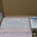 Keyboard Case for iPad A16 11th Generation 2025 / 10th Generation 2022, Mouse and 7 Colors Backlit Detachable Keyboard, Adjustable Stand Built in S Pen Holder, Auto-Sleep/Wake Feature, Pink