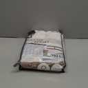 Pinch Pleated Linen Curtains 96 Inches Long for Living Room Bedroom, Light Filtering Boho Window Drape 96 inch 2 Panels Burgs with Hooks&Rings 8ft Cream Birch Sliding Glass Door Sheer Curtain Decor