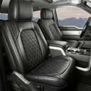 Umbrauto Custom Seat Covers for Silverado, Waterproof Nappa Leather Full Set Seatcovers for Chevy Silverado/GMC Sierra 2007-2013 & 2019-2025 1500, 2020-2025 2500HD 3500HD Crew/Double/Extended Cab