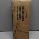 Microfiber Mop Floor Dust Mop with Extendable Long Handle, Flat Mop with 4 Reusable Pads and 1 Dirt Removal Scrubber, Suitable for Home Kitchen Bathroom Living Room Cleaning