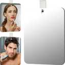 Shaving Mirror for Shower, Shower Mirror for Shaving Men(Lager 11 x 8 Inch x 1 Pc); Small Wall Mirrors for Showers, Shatterproof Plexiglass Makeup Mirrior, Travel Camping Showers Mirrors(No anti-fog)