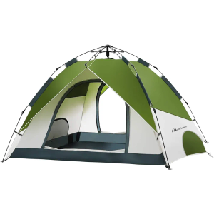 MOON LENCE Instant Pop Up Tent for 3-4 Person - Automatic Portable, Windproof for Camping, Hiking, Mountaineering