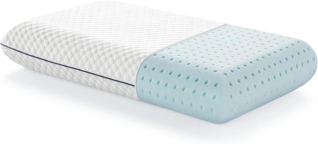 Weekender Cooling Gel Memory Foam Pillow for Sleeping – Queen Size, Ventilated Cooling Pillow for Side & Back Sleepers, Neck & Shoulder Support, Medium Firm, Washable Cover