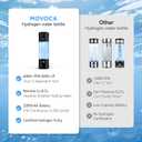 MOVOCA Upgrade Hydrogen Water Bottle, 3Min 2200PPB Rapid Hydrogen Water Generator -SPE PEM Tech, 14OZ Portable Hydro Water Machine, Health Care Gifts for Husband, Wife, Family, Friends, Travel