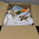 DR.DUDU 2.7FT Large Easter Bunny Decor  Outdoor Easter Decorations for Porch & Home, Straw Standing Rabbit Statue with Carrots, Farmhouse Spring Decor, Entryways Photo Props (Boy)