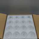 16 Piece Votive Candle Holders with Lids, Tealight Candle Holders in Bulk, Glass Small for Table Centerpiece, Wedding, Home Decor (2.68'' x 1.65'', Clear)