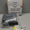 Heated Electric Blanket Shawl - Wearable Heating Blanket Heated Throw Blanket - Heated Hoodie Poncho Wearable Flannel Wrap with 10-Level Heating Auto-Off for Adults (40''x70'', Grey)