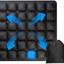 Inflatable Airplane Seat Cushion For Long Flights, Portable Travel Seat Cushion With Ergonomic Support, Pressure Relief & 3d Airbag - Fits Car, Wheelchair, Office Chair, Includes Storage Bag (1pcs)