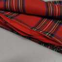 AQOTHES Pack of 2 Christmas Plaid Decorative Throw Pillow Covers Scottish Tartan Cushion Case for Farmhouse Home Holiday Decor Red and Green, 18 x 18 Inches