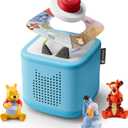 Toniebox 2 Audio Player Bundle for Kids 3+ with Winnie The Pooh, Tigger, Eeyore Figurines and Tonieplay Game & Controller - Sky Blue