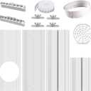 Portable Air conditioner Window Seal Kit, AC Window Seal Suitable for 5.9 AC Exhaust Hose, Adjustable Vertical/Horizontal Sliding Window Vent Seal Plates for A/C Unit Window Vent Kit