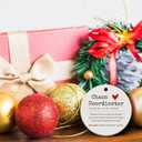 2 x Gifts for Coworkers, Friendship Gifts for Women, Work Bestie, Best Friend, Coworkers Christmas Ceramic Ornament (Coworker)