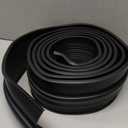 ToLanbbt Garage Door Bottom Rubber Seals 10 FT Garage Door Weather Stripping Kit Seal Strip Replacement with 1/4" T Ends, Universal U+O Ring Weatherproof Rubber Bottom Seal, Black