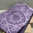 Gaiam Print Yoga Mat, Non Slip Exercise & Fitness Mat for All Types of Yoga, Pilates & Floor Exercises (Purple Lattice)