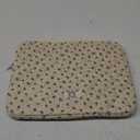 Puffy Laptop Sleeve 13-15.6 Inch Cute Quilted Laptop Protective Case Padded Floral Computer Sleeve for MacBook (A-Blue, 13 Inch)