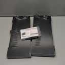 Tohiasen Floating Book Shelves for Wall Mounted Set of 2, Wood Hanging Bookshelf, Book Display Shelf for Wall, Unique Space Saving Book Shelf Wall Book Holder (Black)