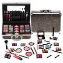Makeup Kit for Teen Girls & Women Full Kit, Beauty Train Case with Starter Cosmetics Set, Make Up Valentine's Gift Box with Eyeshadow,Lipgloss,Highlight,Blush,Lip&Eye Pen,Brush & More(GoldenBrown)