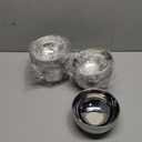 6 Pack Small 304 Stainless Steel Bowls, 16 OZ Double-walled Insulated Metal Bowls, Lightweight Salad Bowl, Nesting Soup Cereal Bowls, Serving Bowls for Rice, Noodles, Dishwasher Safe