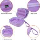 BliFulde Carrying Case for RG353V/ RG353VS Handheld Game Console, Custom-Insert Handheld Emulator Retro Game Holder Organizer, Portable Game Player Storage Bag (Case Only) (Purple)