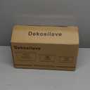 Kitchen Vegetable Storage Set of 3, Metal Onion Garlic Potato Storage Set, Kitchen Canisters Vegetable Keeper Containers with Aerating Holes and Wooden Lid (White)