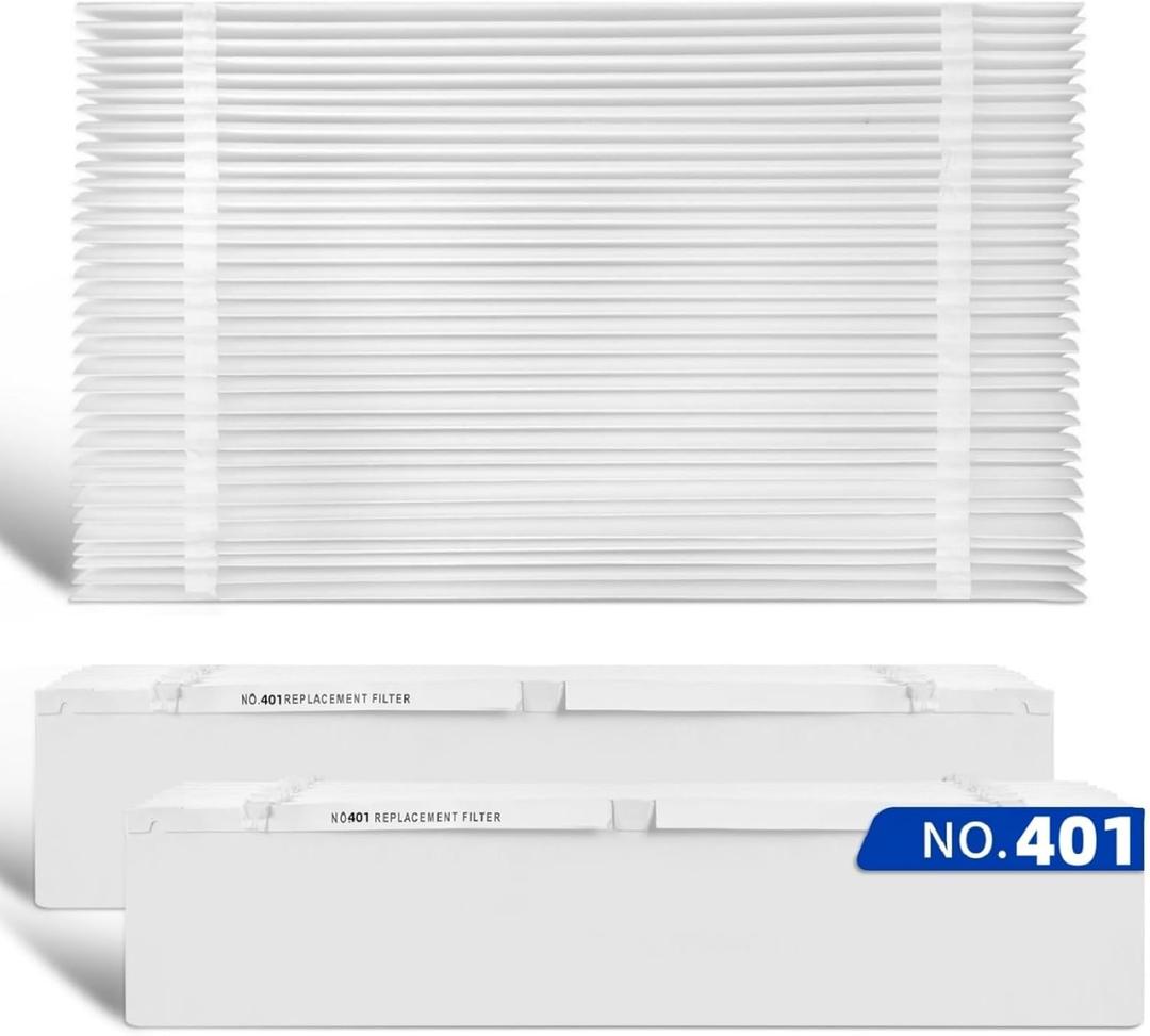 3 Pack 401 Replacement Filter Compatible with AprilAire 2400, Space-Gard 2400 Whole-House Air Purifier, MERV-10 Furnace Filter, 16x25x6 Air Filter